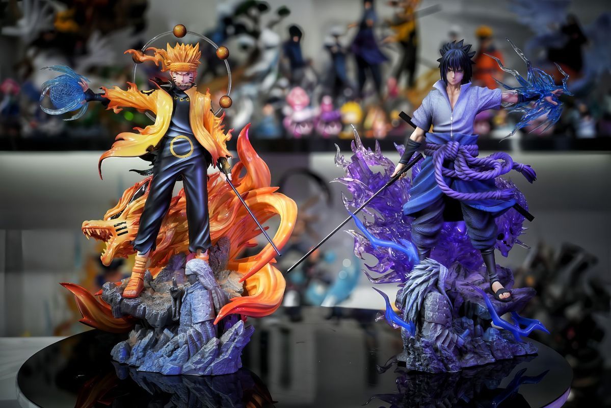Cosplay Flame Prop - Statuetta Anime Ninja con Effetto Fiamma,