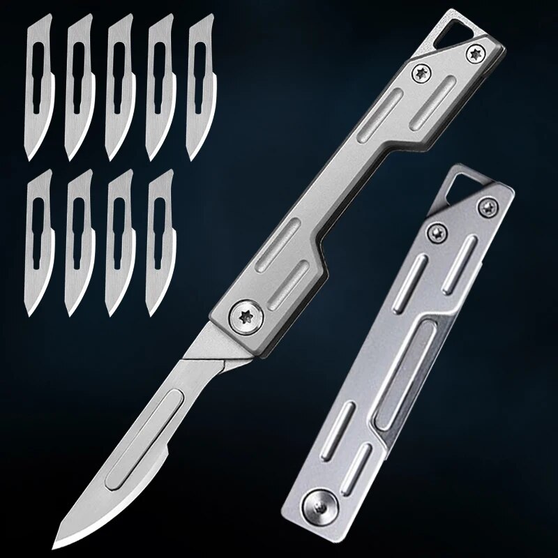 Craft Knife Set - Coltello pieghevole Coltello tascabile in acciaio