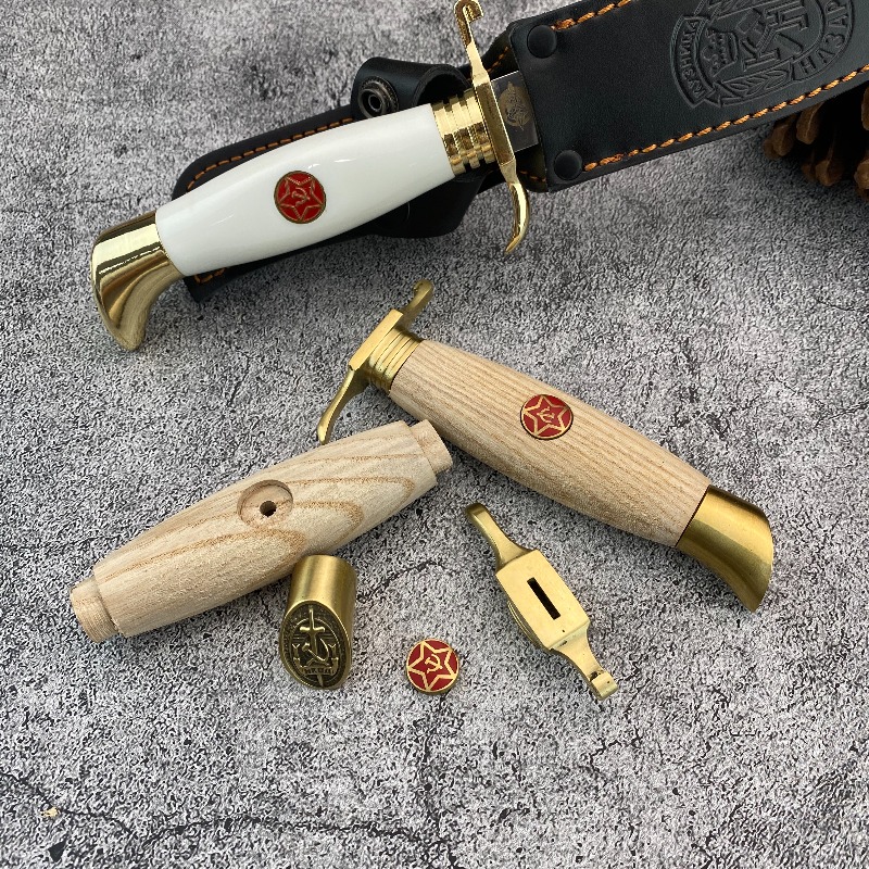 Craft Knife Set - Manico in legno massello naturale della