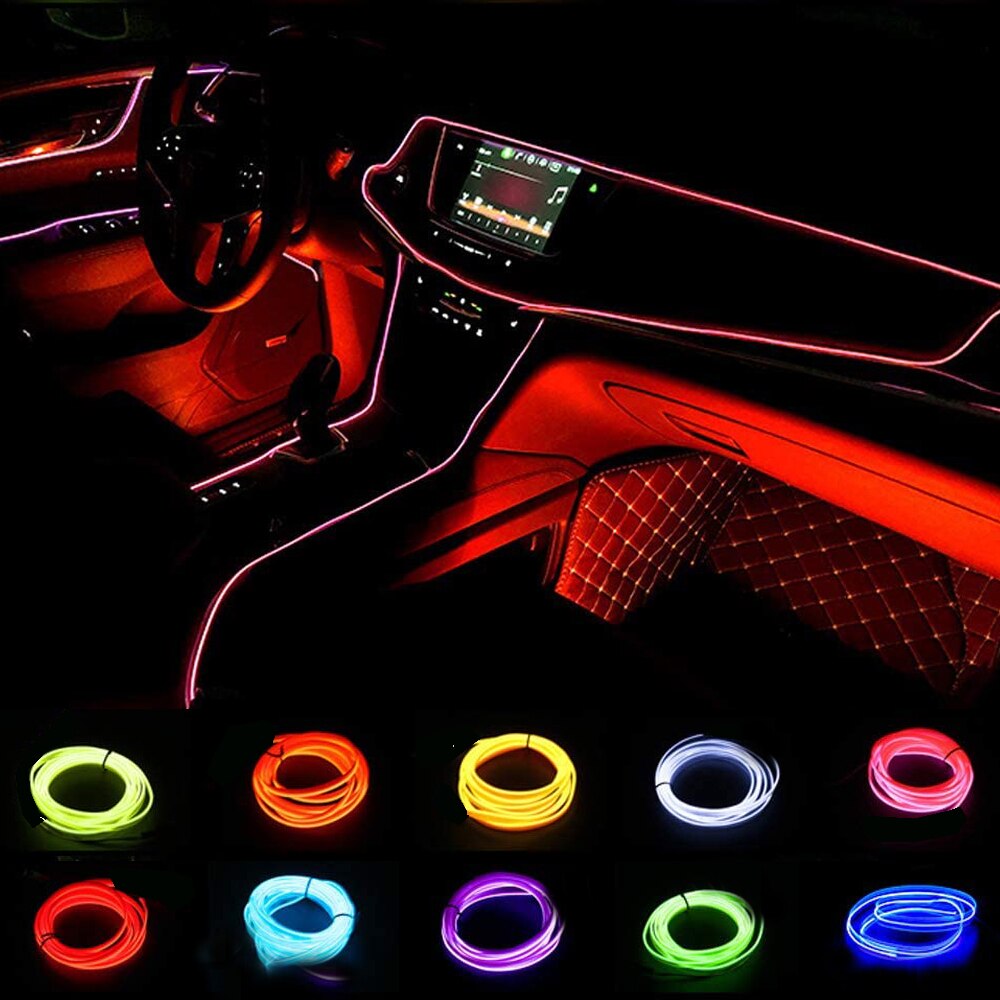Led El Wire - 1M/3M/5M USB LED Luce ambientale per