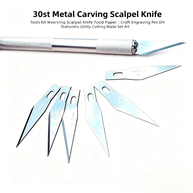Craft Knife Set - Set di 30 Scalpelli per Incisione,