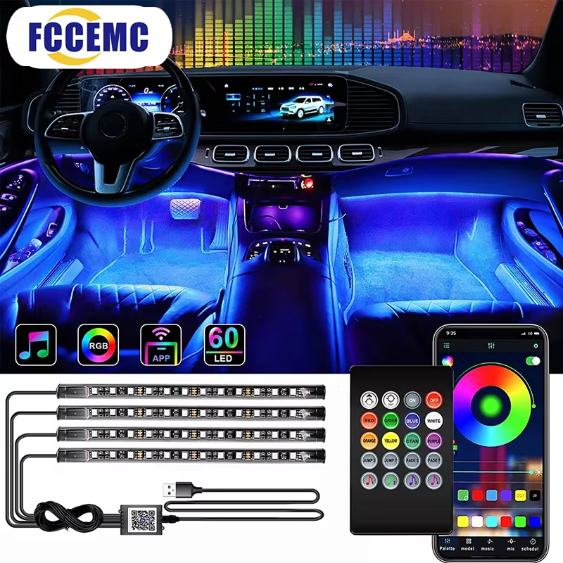 Led El Wire - Retroilluminazione RGB App remota Controllo musicale
