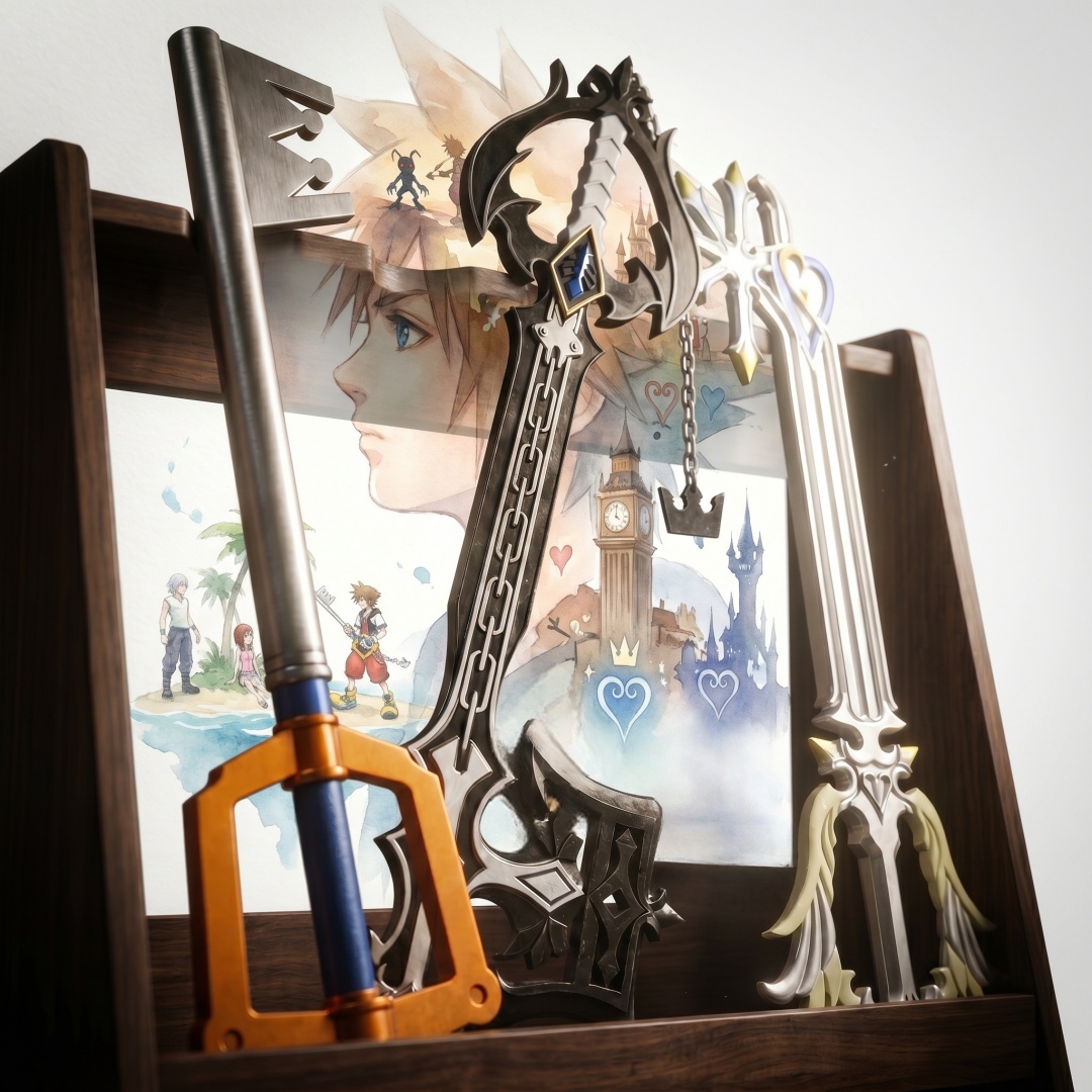 Keyblade Cosplay Prop - Spada Katana Sora di Kingdom Hearts