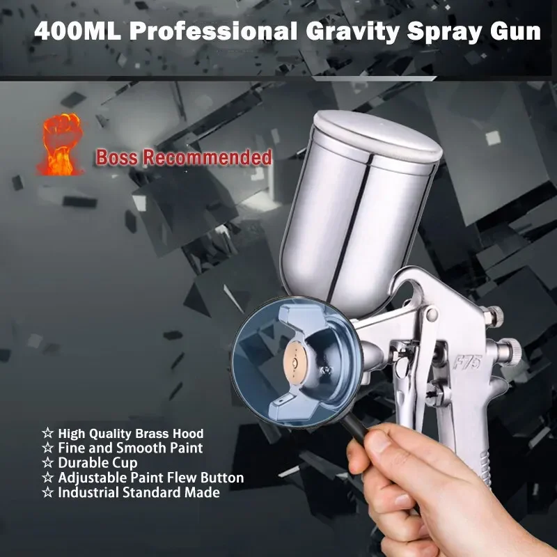 Metallic Spray Paint - Pistola a Spruzzo Regolabile F-75 con