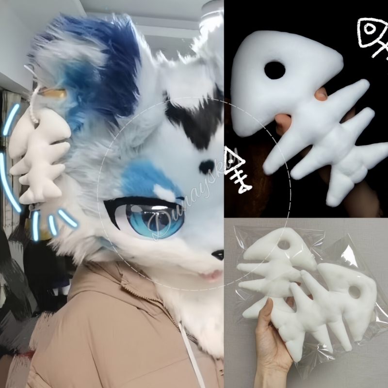Portachiavi in peluche a forma - Fishbones Cosplay Prop recensione e prezzo