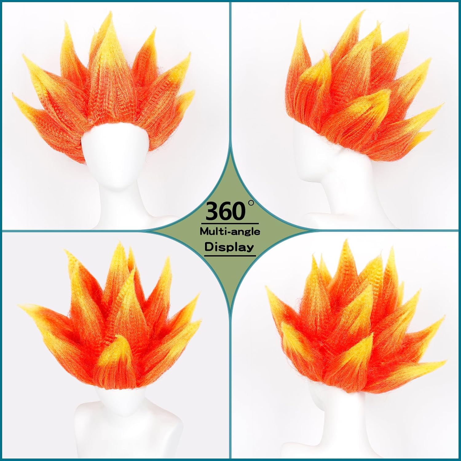 Parrucca da Costume Effetto Fi - Cosplay Flame Prop recensione e prezzo
